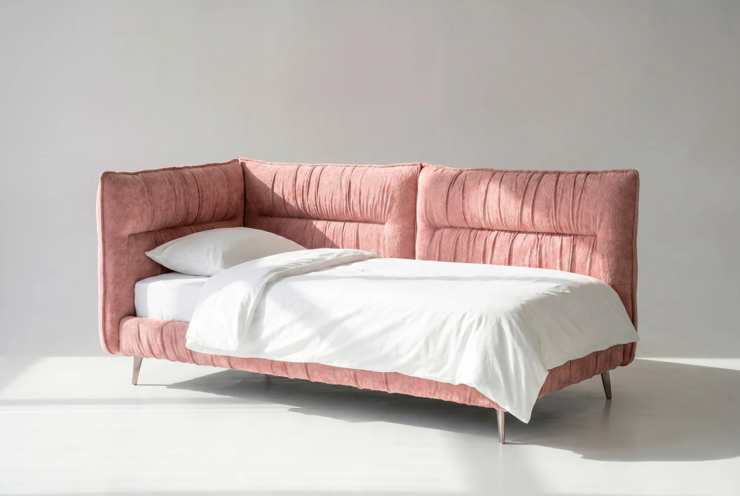 Детская мягкая кровать ЭЛЛА для подростка — вид сбоку